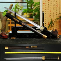 Supreme Longquan sword eight-sided Han sword pattern steel keel one hard sword Longquan Jian Town House is not open blade
