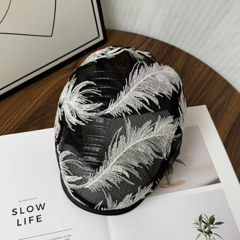 Korean Style Trendy Casual Versatile Women's Hollow Breathable Feather-Shaped Sun Hat 2026 New Fashion Forward Hat Korean Style Trendy Casual Versatile Women's Hollow Breathable Feather-Shaped Sun Hat 2026 New Fashion Forward Hat
