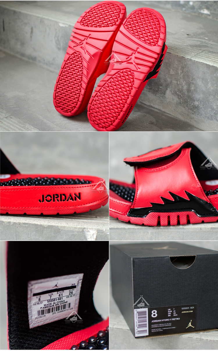 JORDAN HYDRO V RETRO AJ5 Quần thể thao và giải trí của nam giới 555501-112-601 dép nam gucci