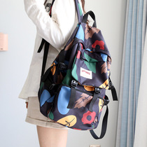 Large capacity graffiti wind backpack 2020 new schoolbag Korean Harajuku ulzzang backpack womens shoulders