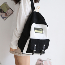 NR New color hipster NR cashless shoulder bag female Korean striped schoolbag female college students backpack female shoulder