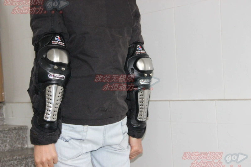 Thiết bị xe mô tô đi xe đạp Thiết bị bảo vệ Kneepad Elbow Knight Thiết bị bảo vệ bằng thép không gỉ Thiết bị bảo vệ bằng thép không gỉ Bộ 4 RC