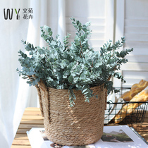  Nordic ins style simulation Eucalyptus leaf green plant fake flower Plastic living room decoration decorative flower dining table indoor decoration