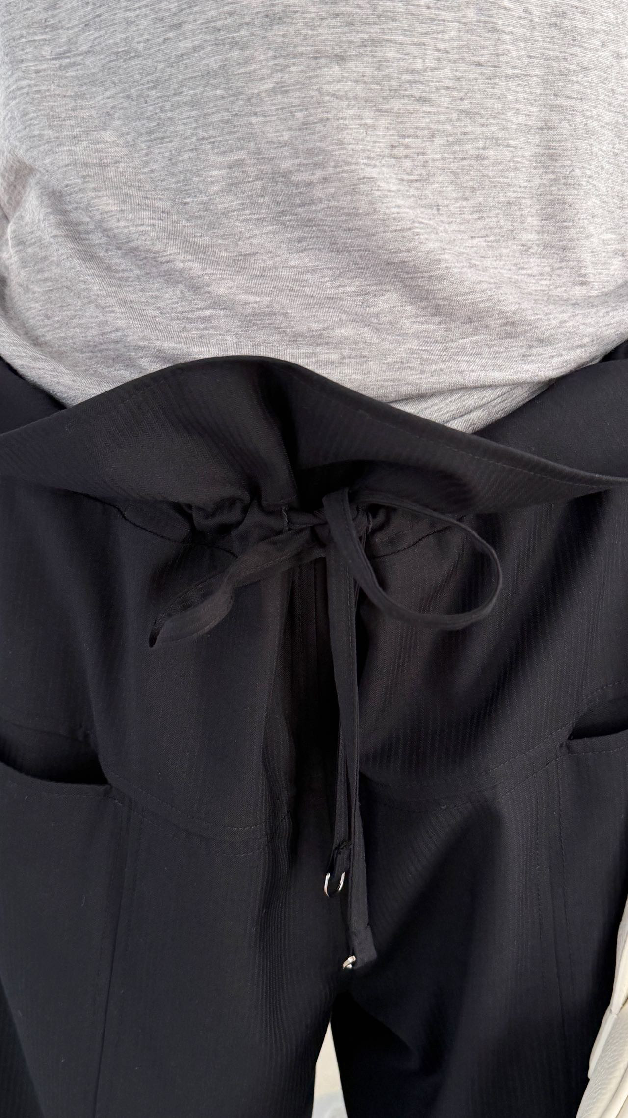 waitmore2026 весенняя новинка стильные широкие брюки с завязками и шнуровкой стройнящие универсальные повседневные женские