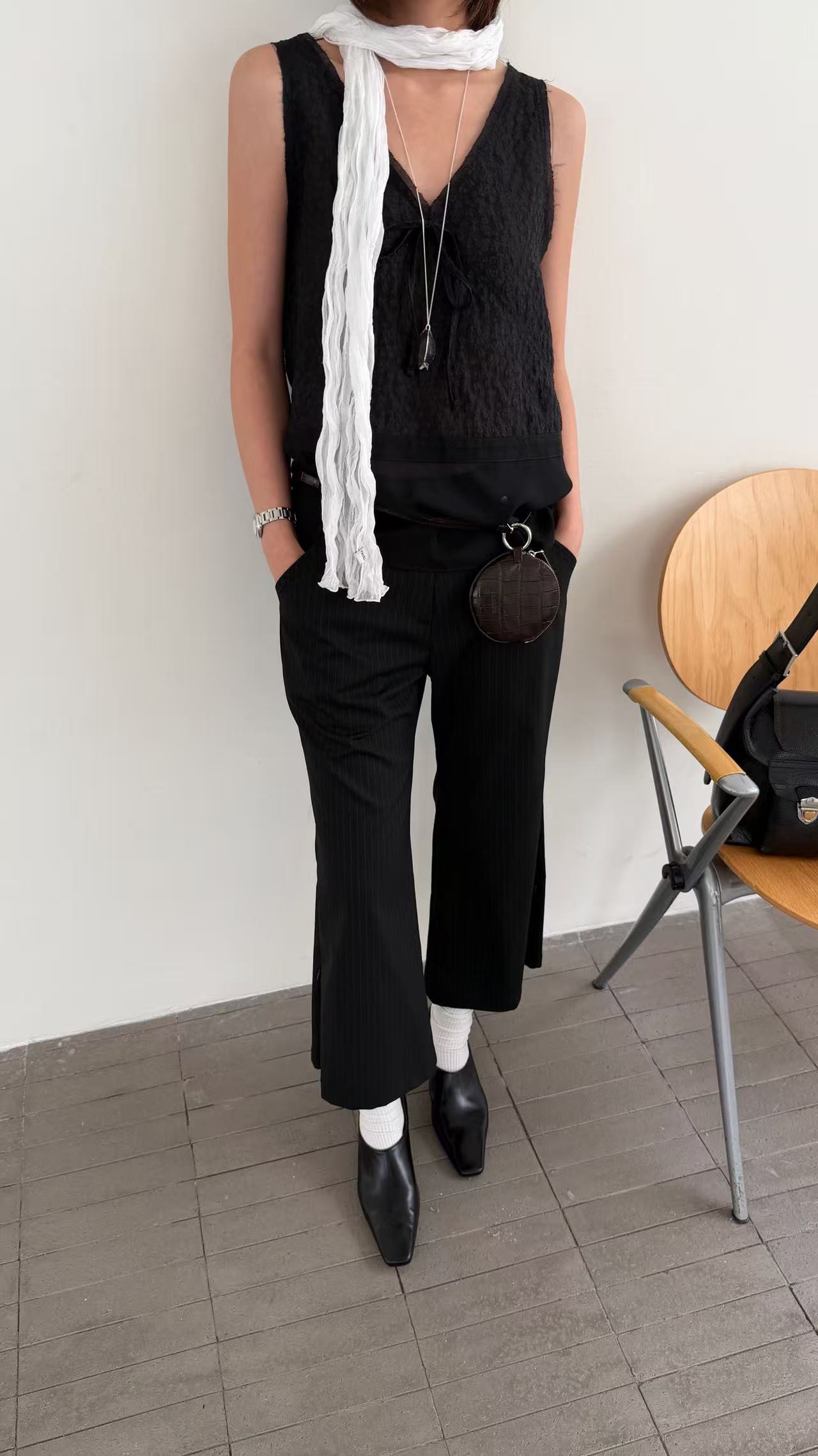 waitmore весенне-летний корейский повседневный топ на бретельках с V-образным вырезом и завязками-бантиками для женщин