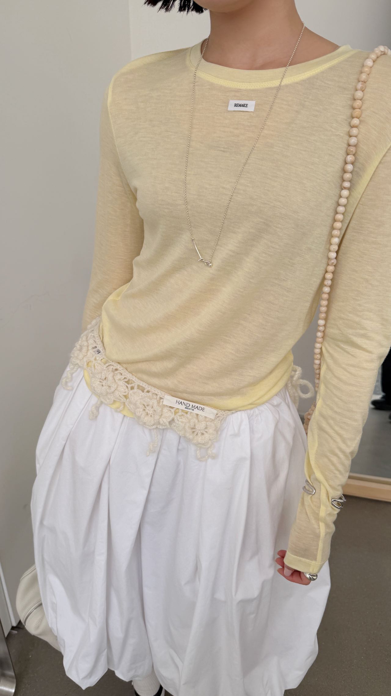 waitmore Весенняя новинка базовая футболка из тенселя и шерсти женская приталенная с круглым вырезом и длинными рукавами