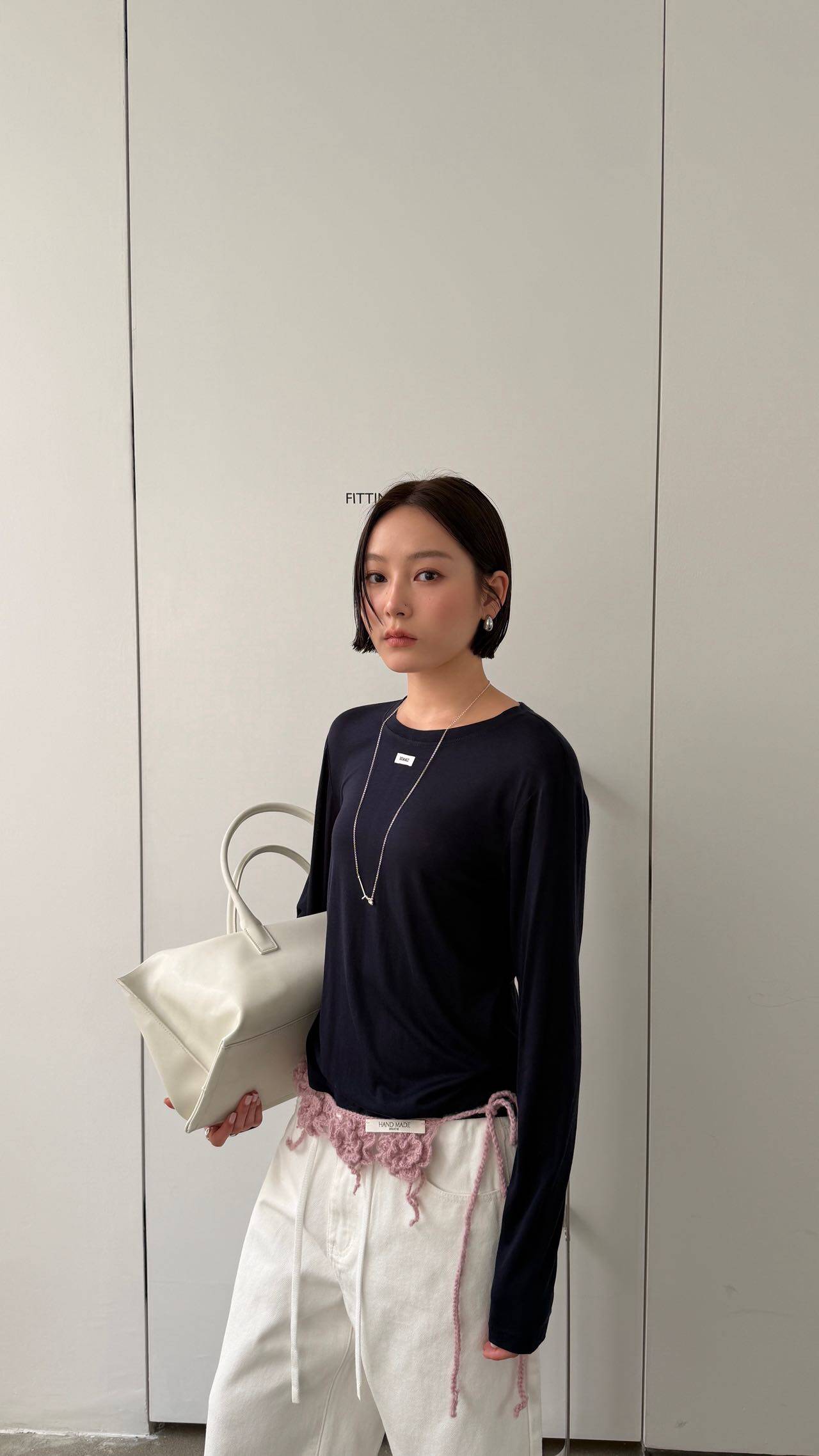 waitmore Весенняя новинка базовая футболка из тенселя и шерсти женская приталенная с круглым вырезом и длинными рукавами