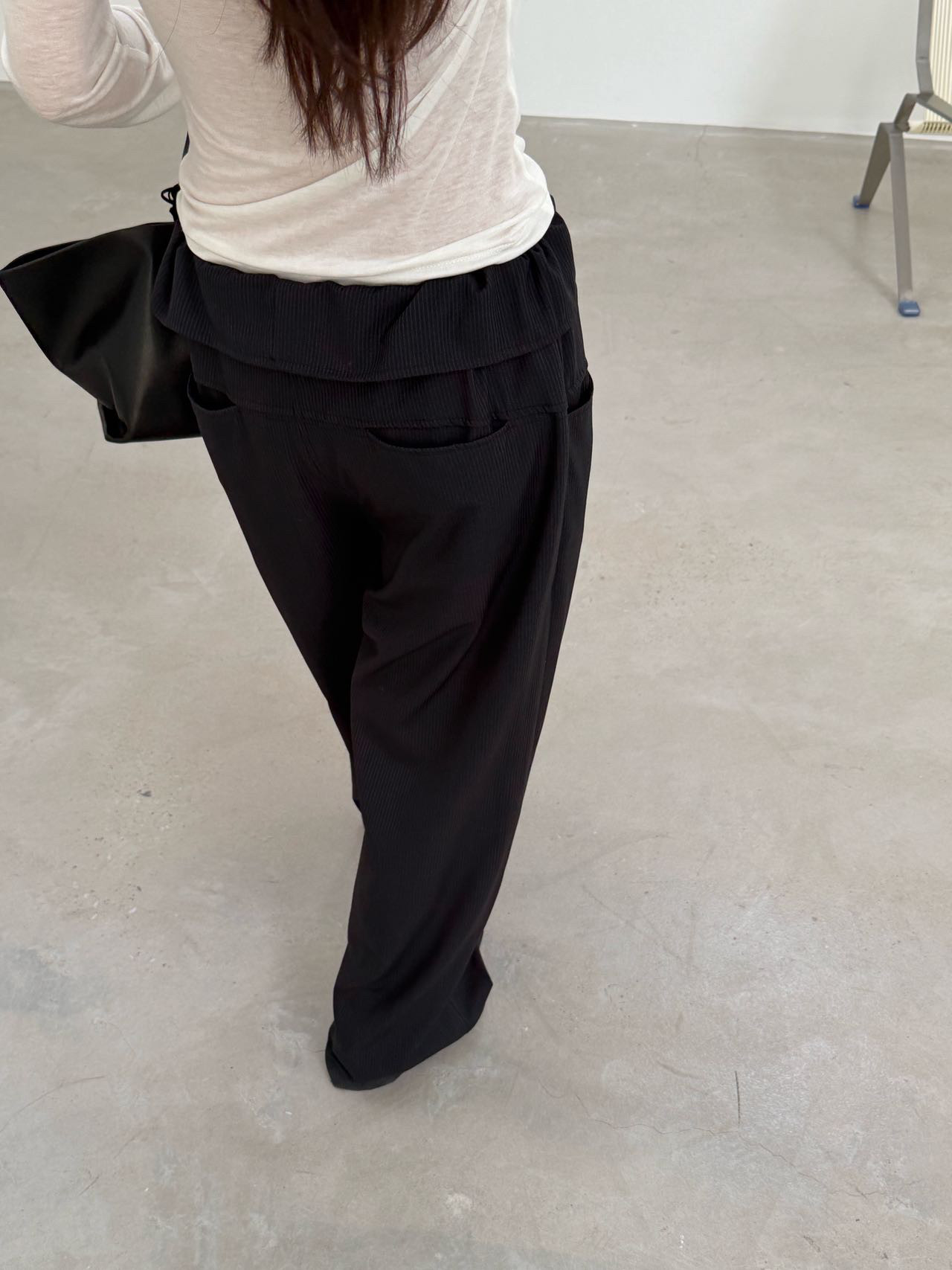 waitmore2026 весенняя новинка стильные широкие брюки с завязками и шнуровкой стройнящие универсальные повседневные женские