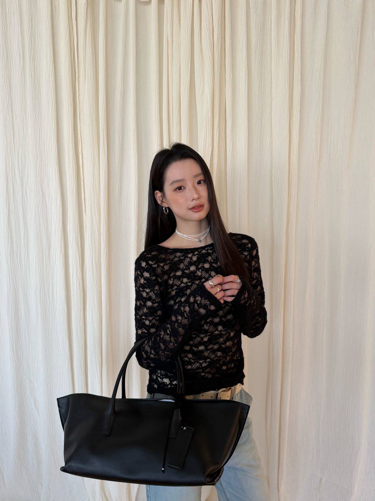 waitmore 2026 весенняя новинка корейский стиль универсальная блузка с длинным рукавом двусторонняя кружевная приталенная