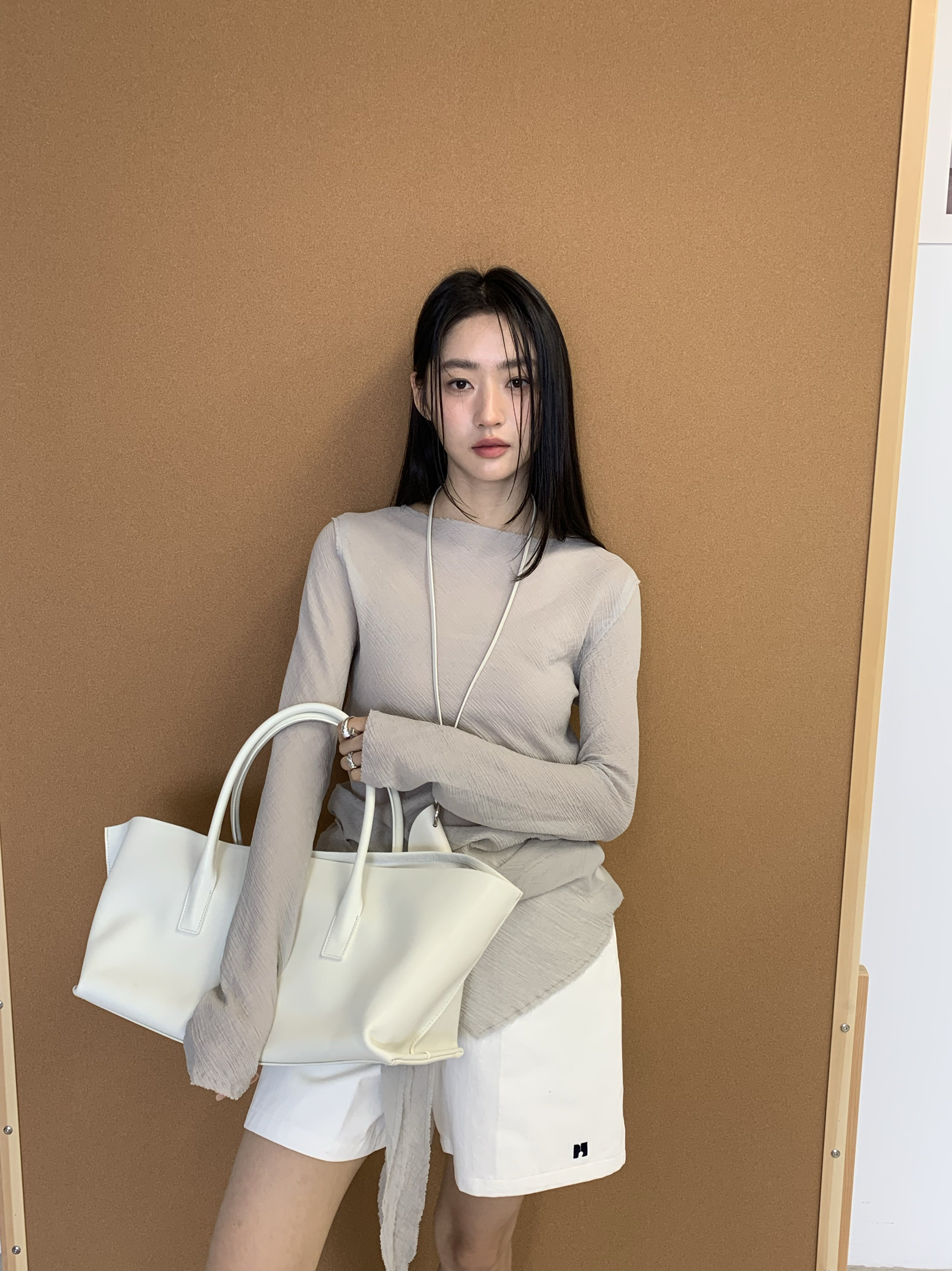 waitmore универсальная тонкая рубашка с завязками длинный рукав женская весна-лето корейский стиль