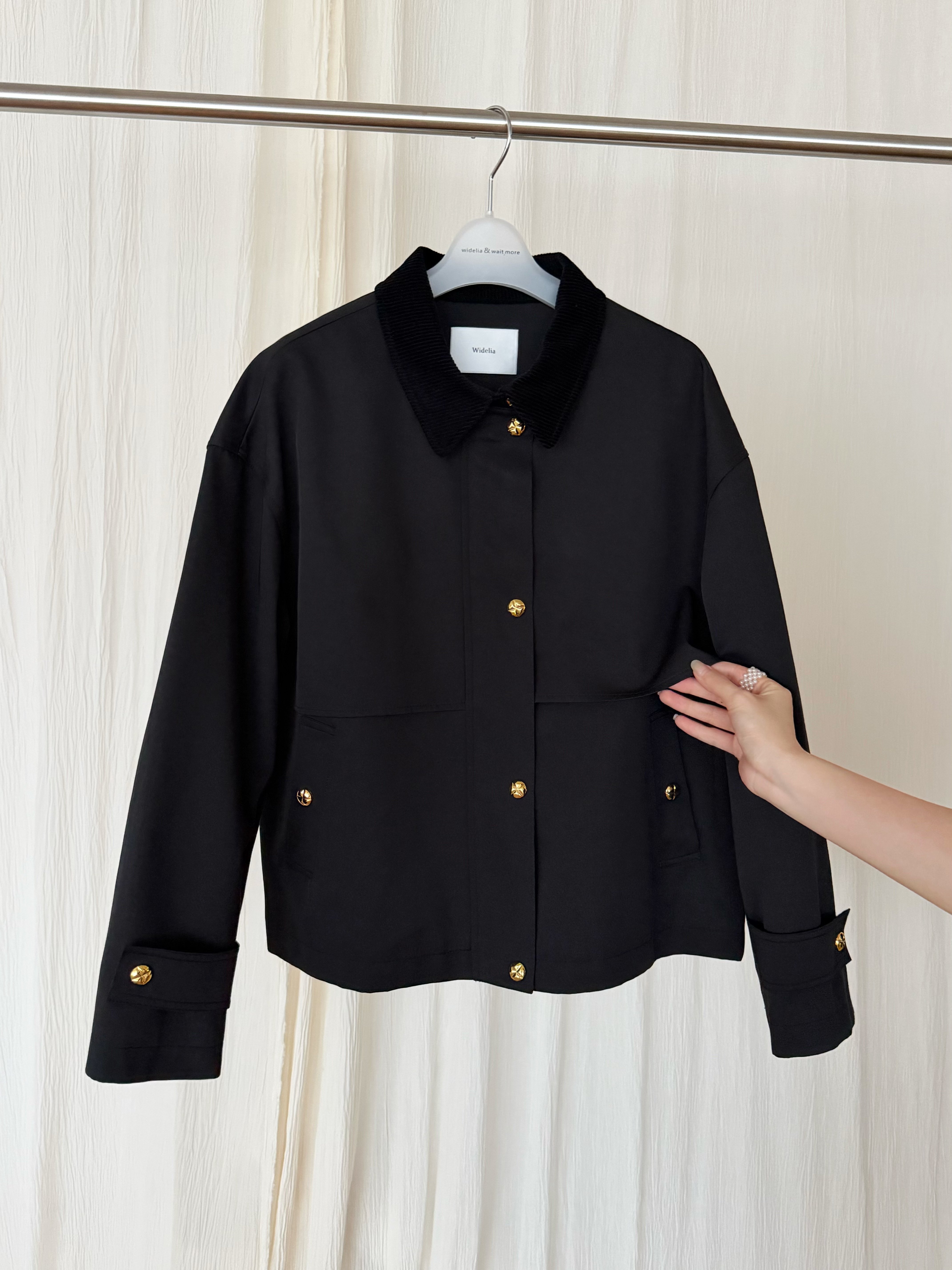 WIDELIA женская короткая куртка с отложным воротником и длинными рукавами, винтажная повседневная рабочая куртка весна 2026