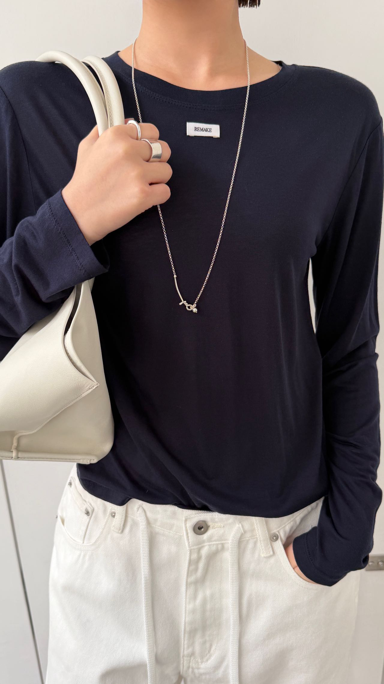 waitmore Весенняя новинка базовая футболка из тенселя и шерсти женская приталенная с круглым вырезом и длинными рукавами