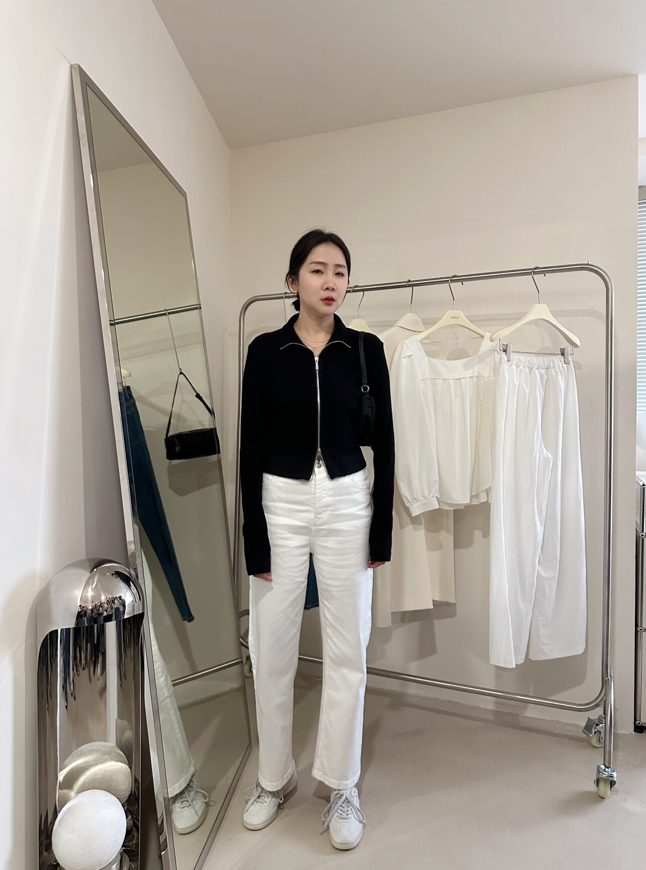 widelia куртка женская с двойной молнией повседневная приталенная короткая весна 2025