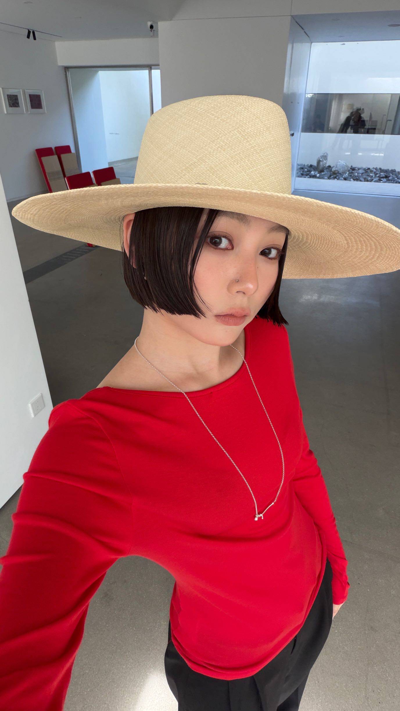 WAITMORE футболка женская с длинным рукавом из смеси тенсела и шерсти с U-образным вырезом приталенная базовая