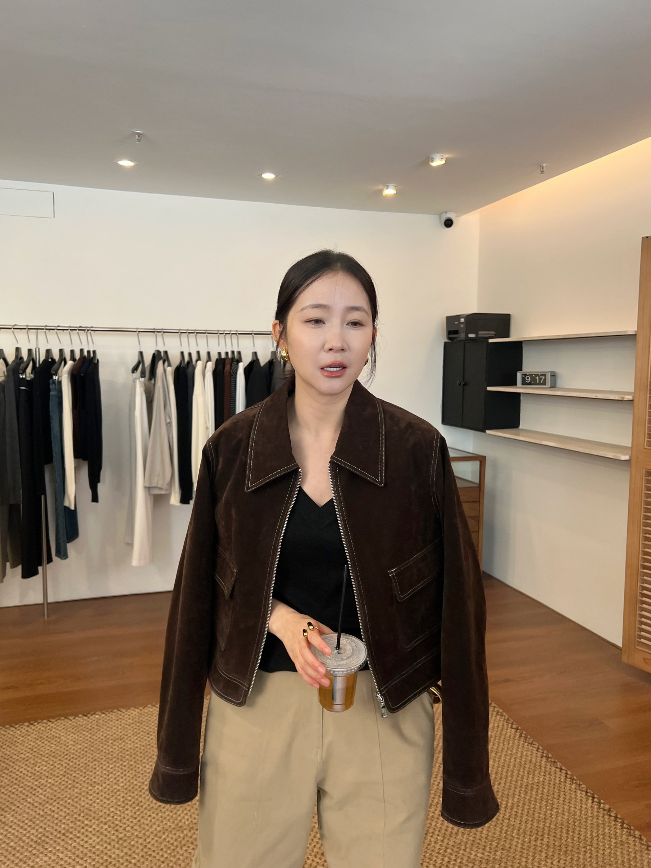 widelia жакет с отворотным воротником винтажный на молнии универсальный приталенный повседневная куртка весна-осень 2026