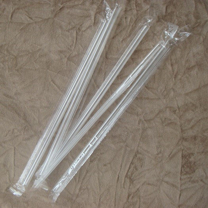 1000 only lengthened one - time transparent straw drinking juice tea sand sand ice black straw independently assembled 23cm