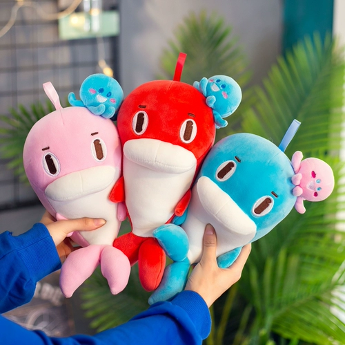 Обучающая плюшевая игрушка, большая милая тряпичная кукла, дельфин, подарок на день рождения