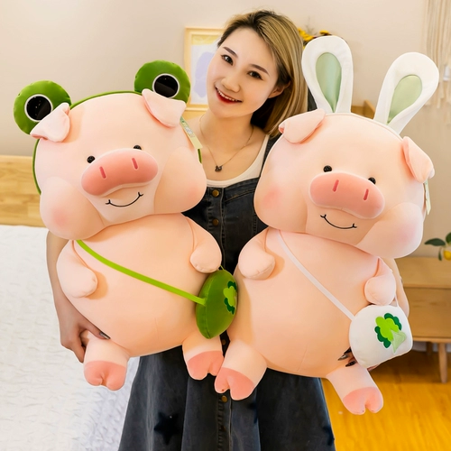 Милая плюшевая игрушка, детская тряпичная кукла, подушка для сна, свинья