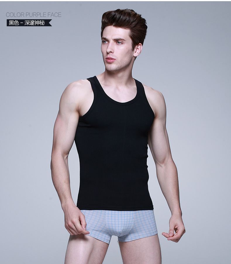 Áo vest nam cotton thể thao thấm mồ hôi ao ba lo