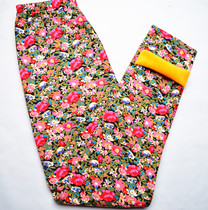 Womens underwear cotton wool pants simple printed trousers high waist double thickness warm and velvet autumn pants