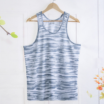 Ice silk mesh vest men wear fitness hurdles sports loose thin quick dry breathable summer suspenders