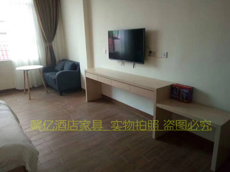 Business Hotel hotel furniture single room double room bed TV cabinet writing table furniture full set of custom factory