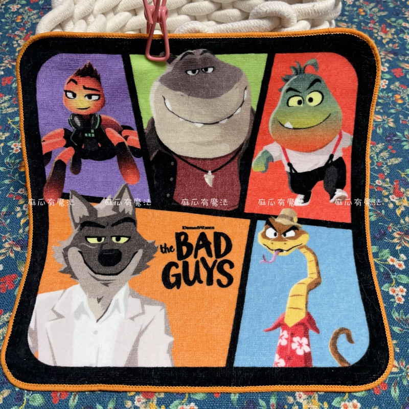 Japanese Disney Animated Film Series Despicable Me Toy Story Pure Cotton Square Towel Handkerchief Small Hand Towel