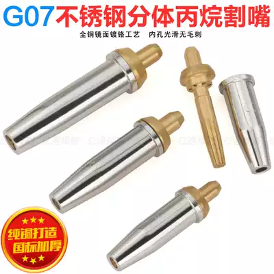 GB G07-30 100 300 two-piece stainless steel propane cutting nozzle liquefied gas Gas Gas cutting plum blossom cutting nozzle