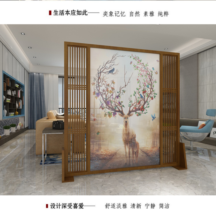 Màn hình châu Âu vách ngăn phòng khách gỗ rắn Bắc Âu hiện đại đơn giản nhà hàng thời trang hiên nhà hàng rỗng màn hình ghế di động - Màn hình / Cửa sổ mẫu khung bảo vệ cửa sổ