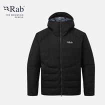 RAB men men warm hooded down jacket 800 canopy goose down GORE-TE fabric waterproof and breathable QDN-77