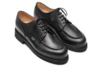 Paraboot Chambord mens leather shoes classic round toe Derby shoes casual shoes black French origin