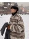 Small-flavored wool jacket for men in autumn and winter fashion brand handsome high-end retro thickened warm casual jacket