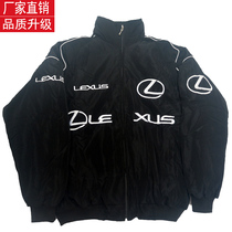 F1 racing suit mens cotton casual vintage cotton jacket tide embroidered motorcycle cycling suit off-road clothing academy style