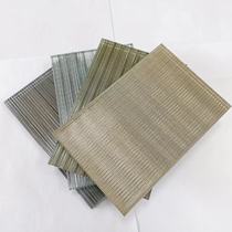 Factory direct sales wire tempered glass custom partition sliding door sliding door clip silk glass screen hotel art glass