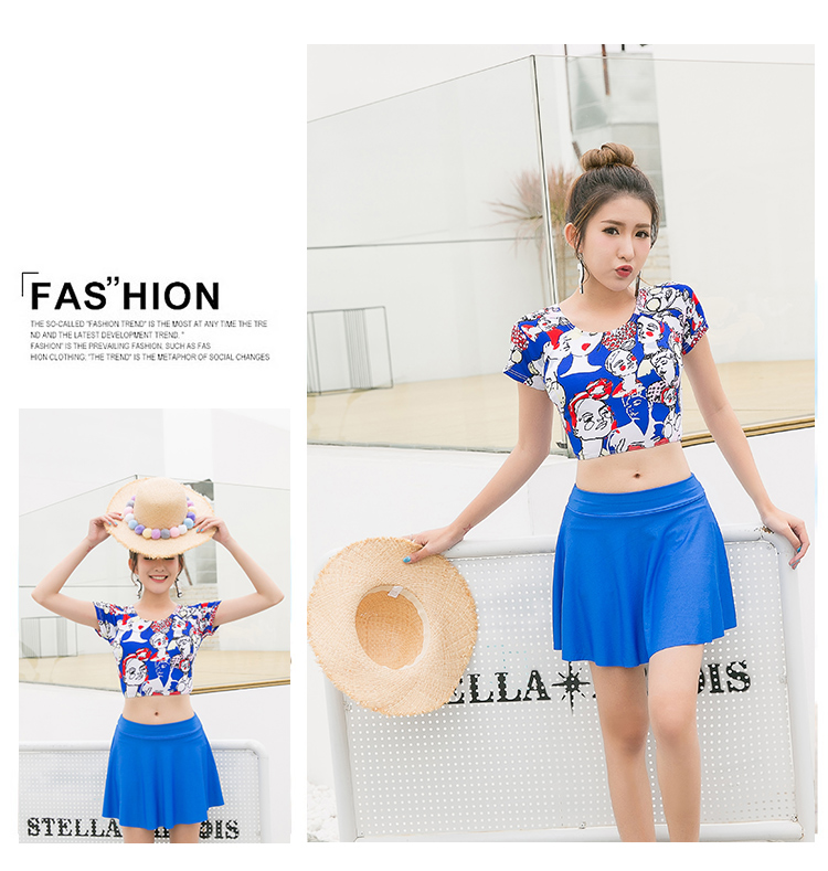 Phiên bản Hàn Quốc của đồ bơi trẻ em lớn 12-13-14-15-16 tuổi nữ sinh chia váy váy đồ bơi thanh niên - Bộ đồ bơi hai mảnh đồ bơi 2 mảnh trẻ em