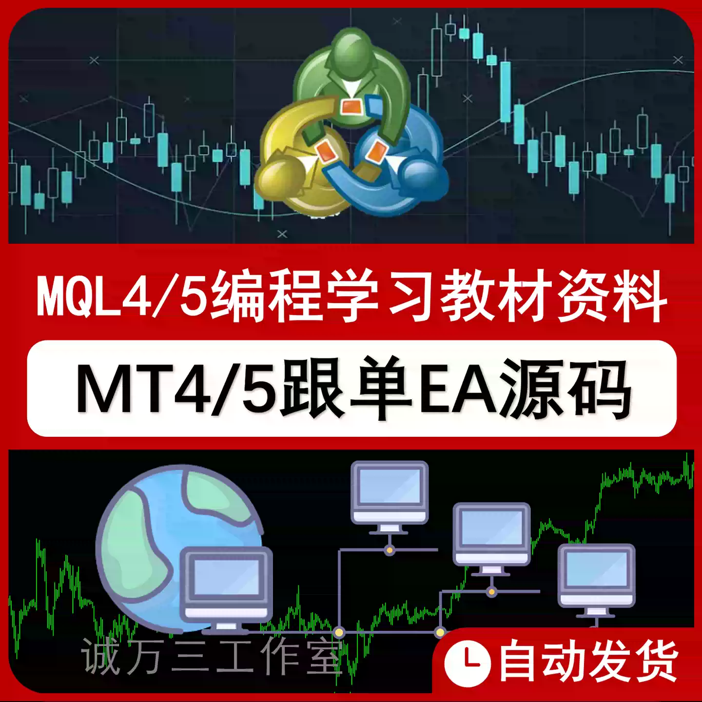 MT4MT5自动跟单EA软件MQL源码可编辑二次开发编程学习教材