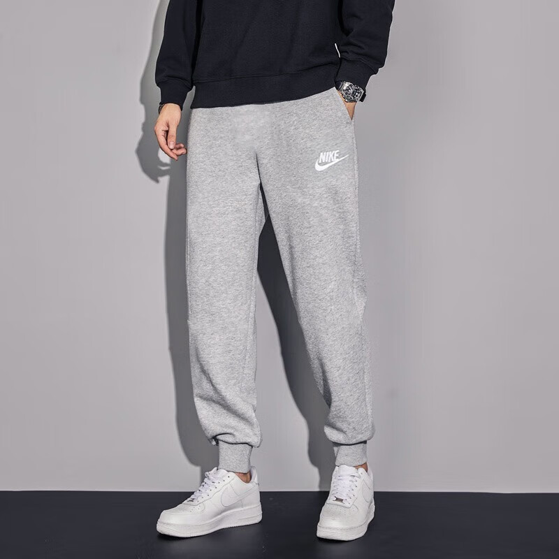 Nike/Nike Sports Pants Pure Cotton Gray Long Pants Knitted Men's Pants Thin Style Jogger Pants New Casual Sweatpants Nike/Nike Sports Pants Pure Cotton Gray Long Pants Knitted Men's Pants Thin Style Jogger Pants New Casual Sweatpants