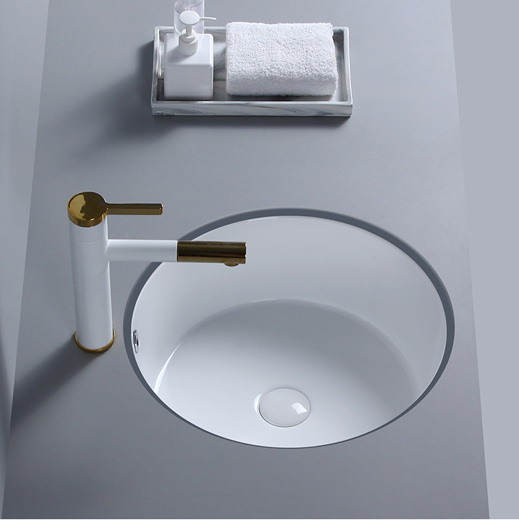 Ortho-round basin Small size Small size Small size Wash Basin Makeup room Ceramic Embedded washbasin 40 46 35cm