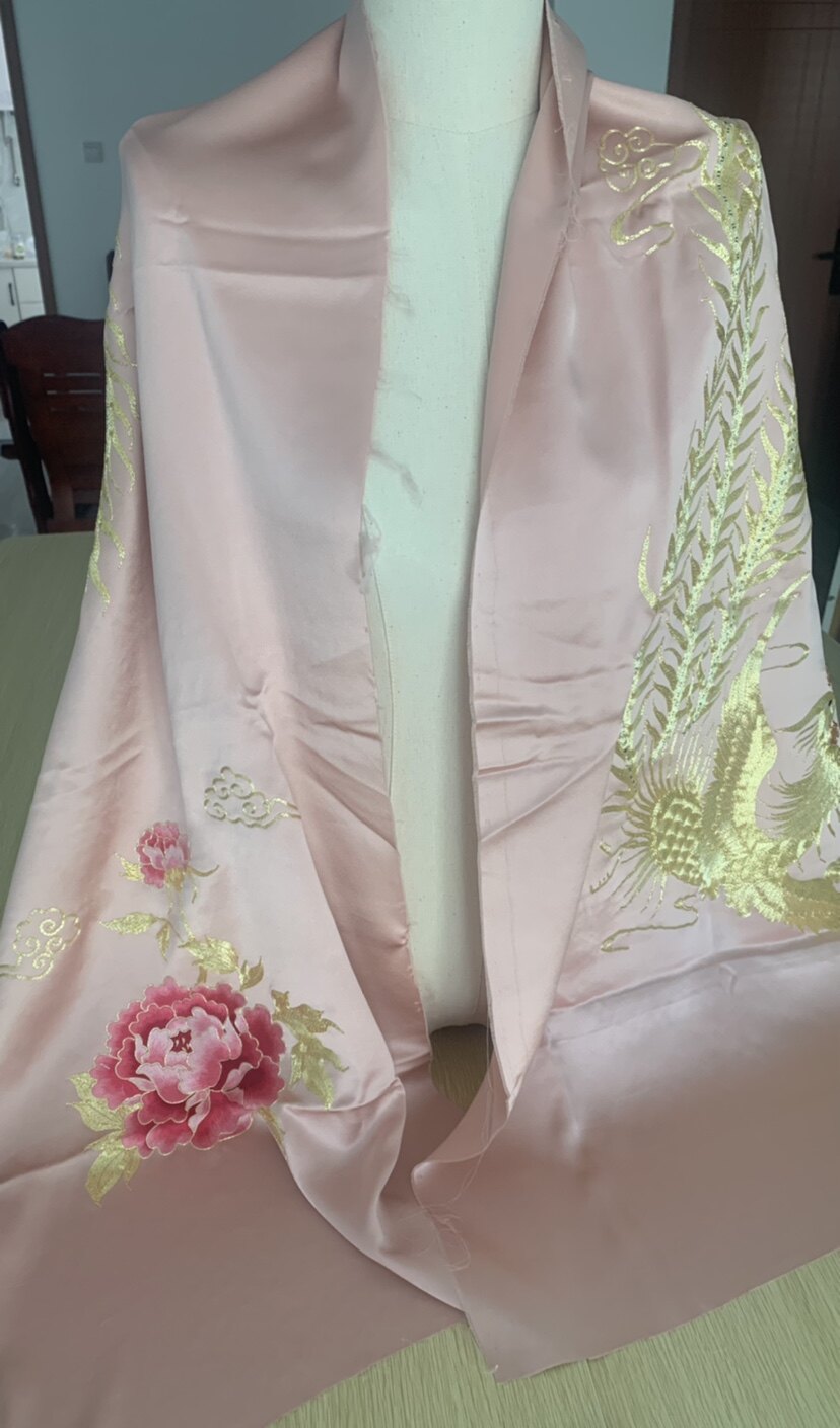 Su Embroidery Pan Gold Embroidered shawl Shoulder Hand Embroidered with Shoulder Hand Embroidered Silk Shawl Hand Embroidered shawl 