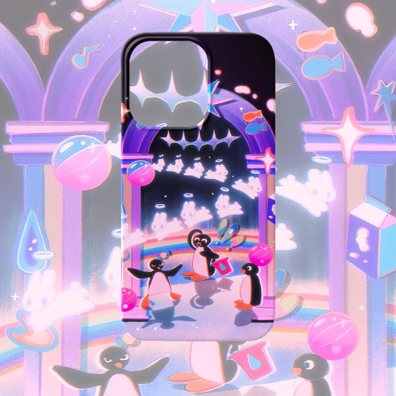 Y2K Millennial Style Vaporwave Phone Case Suitable for iPhone 17 Pro Max, Apple 16, Film 13, Rabbit 12, Penguin 14, Xiaomi 15, Huawei Mate 70, Honor Pura 80, Hard Vivo X200S