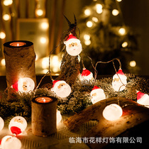 Snowman Christmas holiday decorations Small festoons Lights Strings Full of Star Elderly Pendant Bedroom Outdoor Scene Arrangement