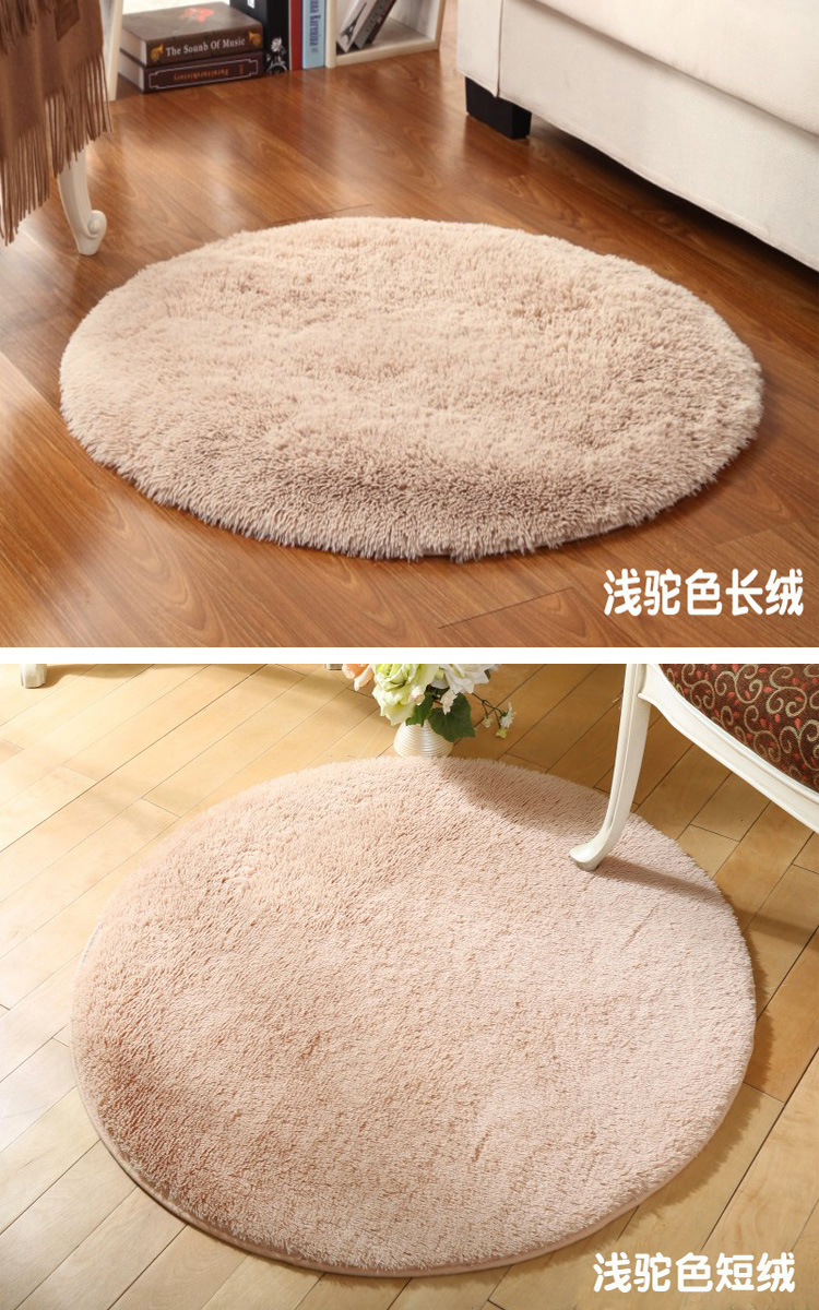 ins lều rắn phòng khách tròn giường phòng thảm che phủ bằng thảm dày giỏ ghế máy tính thảm tập yoga - Thảm thảm lót ghế gỗ