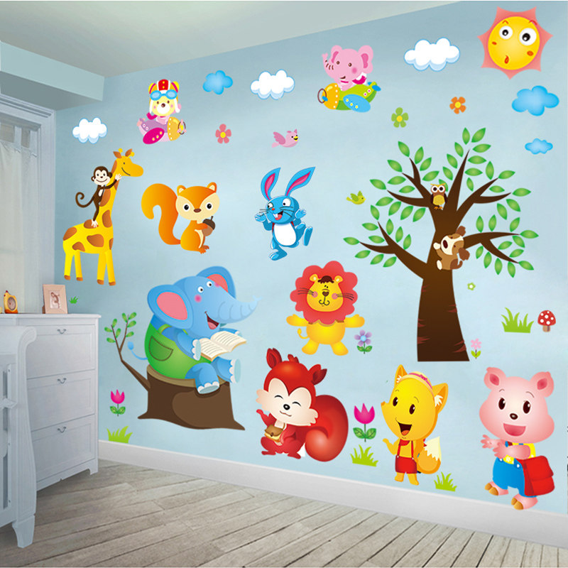 animal stickers for baby room
