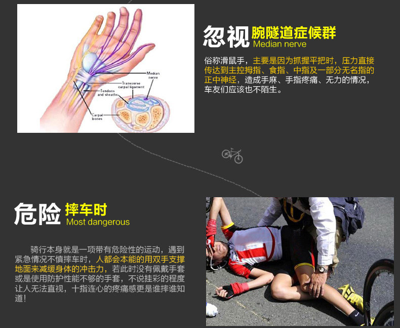 Gants de cyclisme mixte SPAKCT - Ref 2239955 Image 9