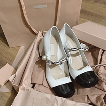 With source standard leather high heel