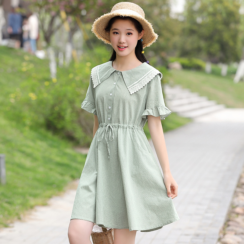 2022 Summer new foreign dress 11 adolescent girls 12 Great children 13 14 14 High School 15 Junior High School students 16-year-old dresses
