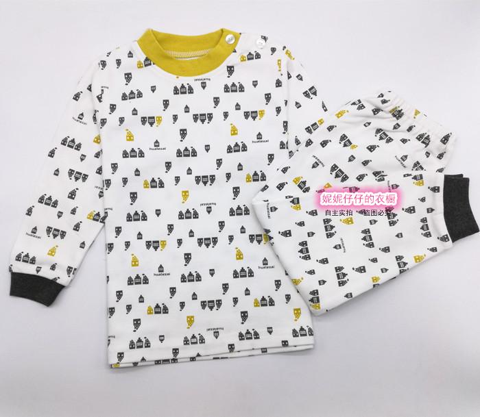 乐 bé trai đồ lót cotton đồ lót bé trai chà nhám mùa thu quần áo nhà quần áo trẻ em mùa thu đồ bé trai đẹp
