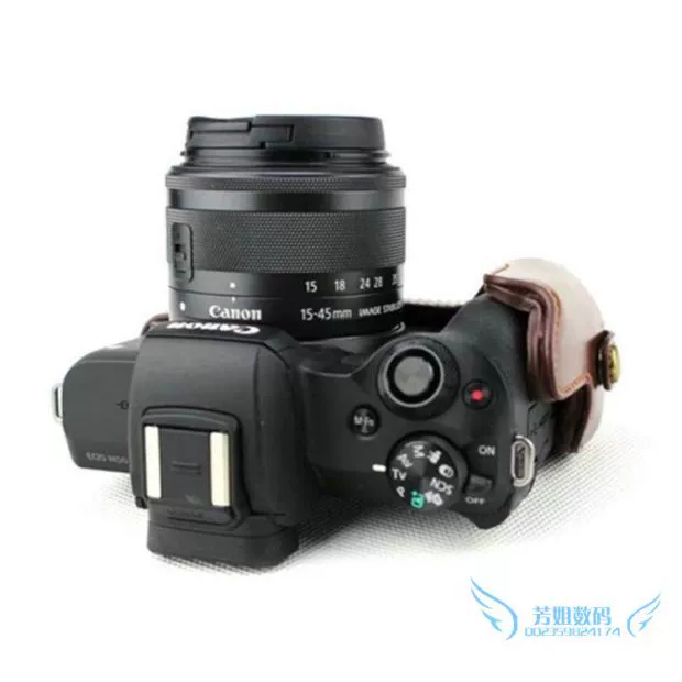 Túi đựng máy ảnh đơn Canon EOS M50 M50 bao da cơ bản đặc biệt bảo vệ bao da nửa túi máy ảnh - Phụ kiện máy ảnh kỹ thuật số