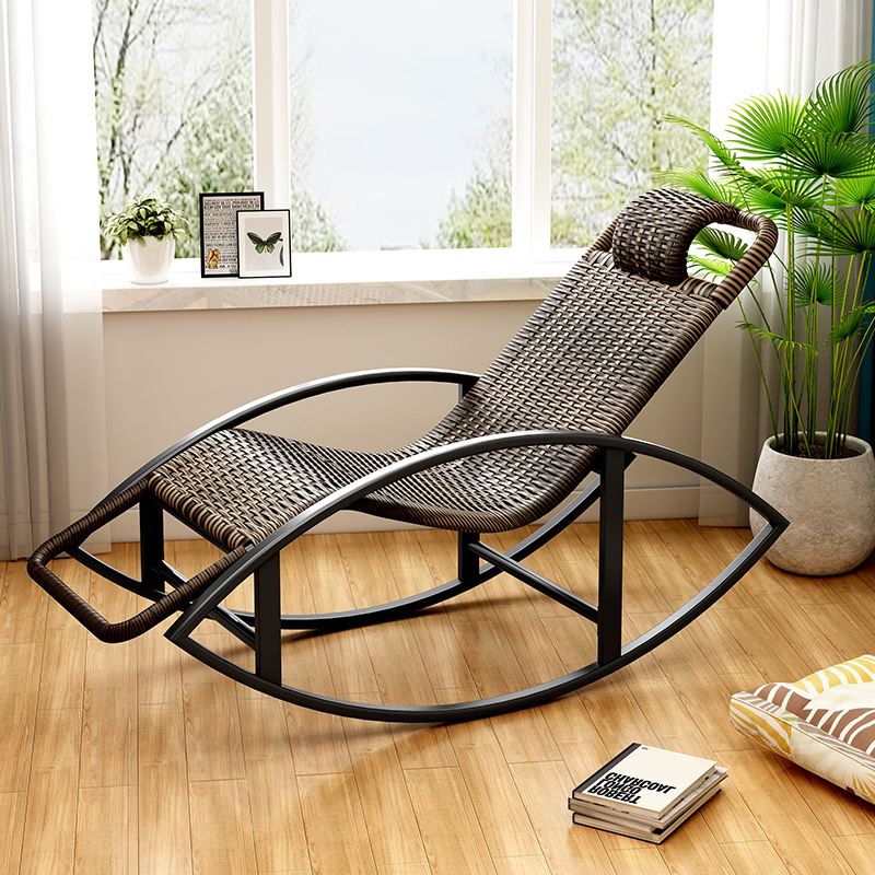 Rocking Chair for Adults, Balcony Recliner, Leisure Lounge Chair, Living Room Home Rocking Chair, Adult Nap Chair, Elderly Leisure Rattan Chair Rocking Chair for Adults, Balcony Recliner, Leisure Lounge Chair, Living Room Home Rocking Chair, Adult Nap Chair, Elderly Leisure Rattan Chair