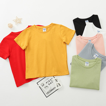 Kindergarten childrens short-sleeved T-shirt custom printed logo Photo Cotton diy work T-shirt graduation
